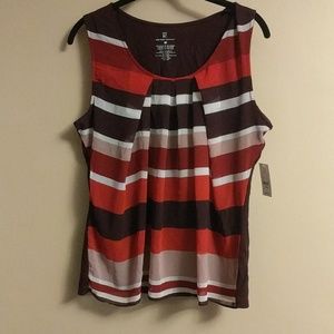 NWT New York and Company striped tank blouse